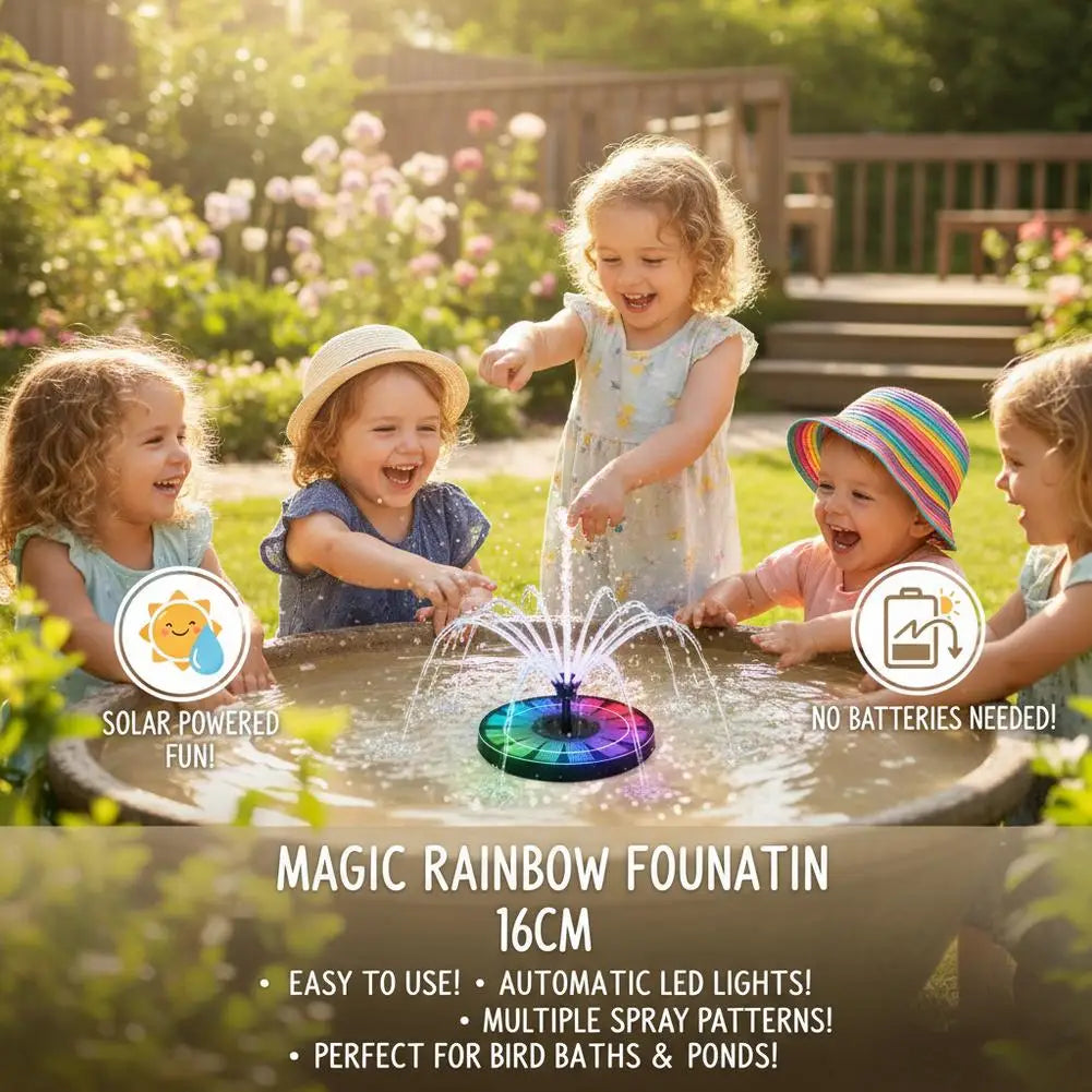 Solar Fountain Pump RGB LED Light – Pond, Bird Bath & Pool Solar Fountain Pump Richie's