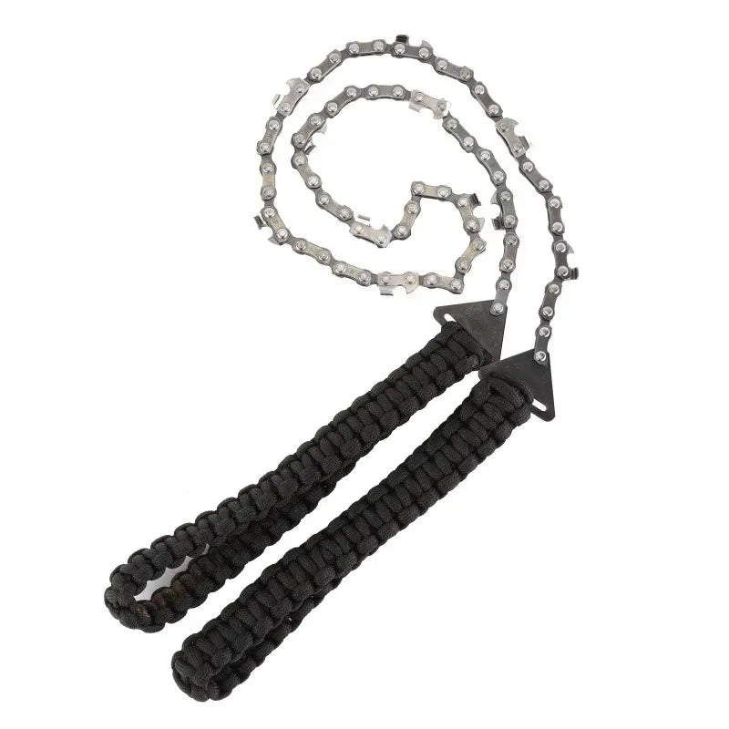 TOTNEND Mini Manual Rope Chainsaw – Portable Survival Hand Saw Manual Rope Chain Saw Richie's