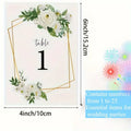 25pcs Geometric Flower Table Number Cards 1–25 | Wedding Decor Table Number Cards Richie's 25pcs as shown