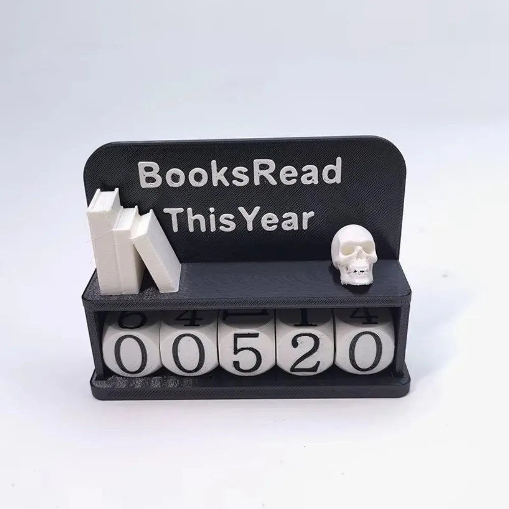 3D Printed Book Read Counter – Reading Tracker Bookshelf Sign Bookshelf Decor Counter Richie's 1