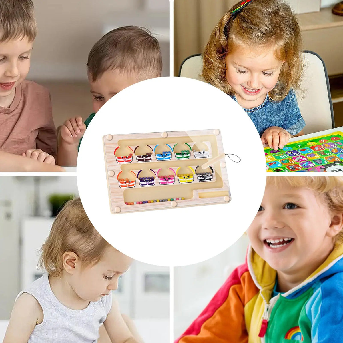 Magnetic Color & Number Maze Educational Toy for Kids 3+ Educational Maze Toy Richie's