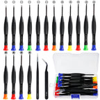 18/20Pc Precision Screwdriver Set with Tweezers | Watch & Electronics Precision Screwdriver Set Richie's 18 Pcs Set