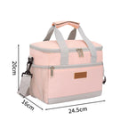 Thermal Lunch Bag Waterproof Oxford Insulated Picnic Bag Insulated Lunch Bag Richie's Pink