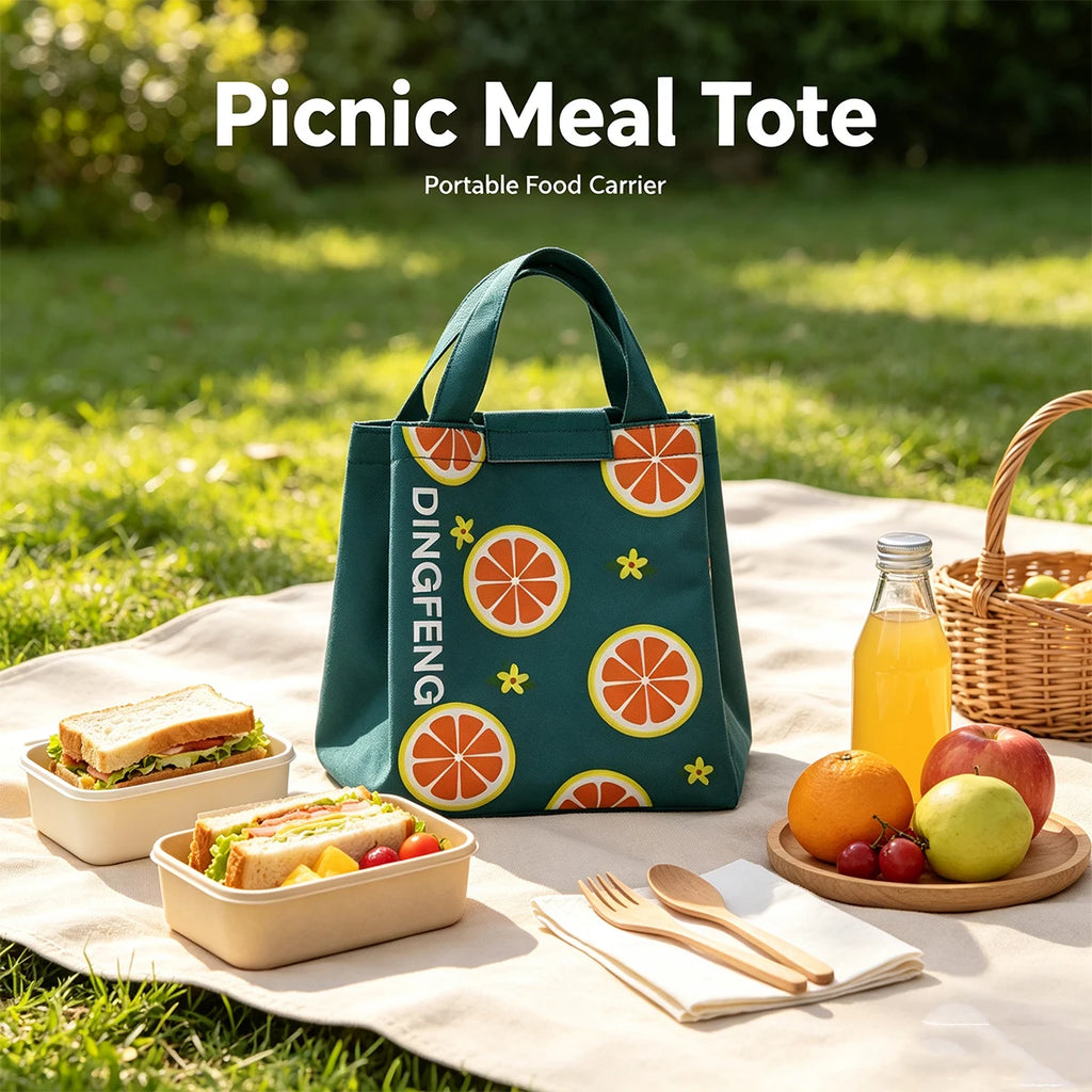 Insulated Lunch Bag Aluminum Foil Waterproof Meal Tote Insulated Lunch Bag Richie's