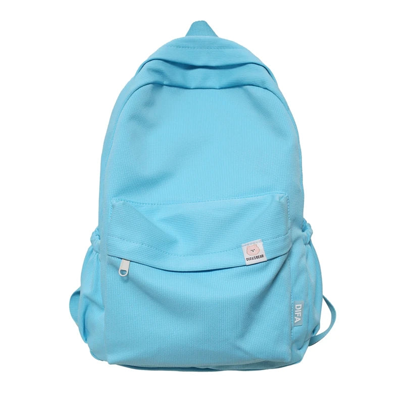 Waterproof Nylon Women's Backpack – Travel & School Bag Women's Backpack Richie's blue 6866 China Mainland