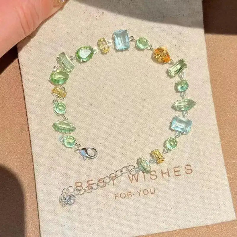 Sparkling Zircon Crystal Bracelet for Women | Y2K Style Fashion Bracelet Richie's A8