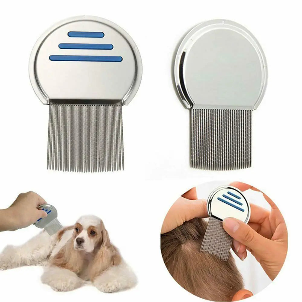 Stainless Steel Lice & Nit Comb – Fine Tooth, Anti-Slip Lice Nit Comb Richie's