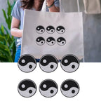 6pcs Yin Yang Iron On Embroidered Cotton Patches – DIY Sew On Embroidered Iron-On Patch Richie's Default Title