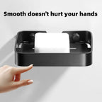 Black Aluminum Wall Mounted Soap Dish Holder – Bathroom Basket Soap Dish Holder Richie's