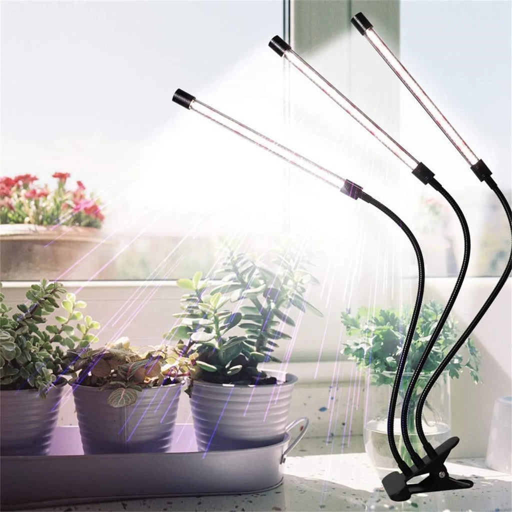KEBINCPLED USB Clip Plant Grow Light – Dimmable LED 2/3 Head LED Plant Grow Light Richie's