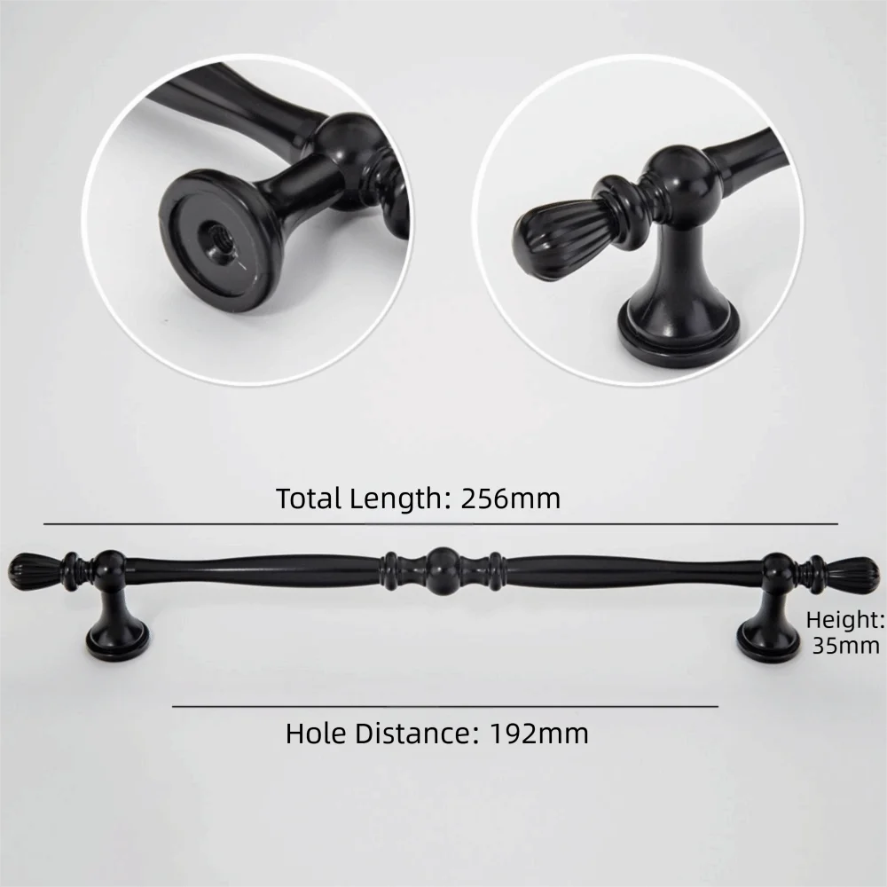 Zinc Alloy Cabinet Drawer Handle – Nordic Gold Black Silver Cabinet Door Handle Richie's Black 3