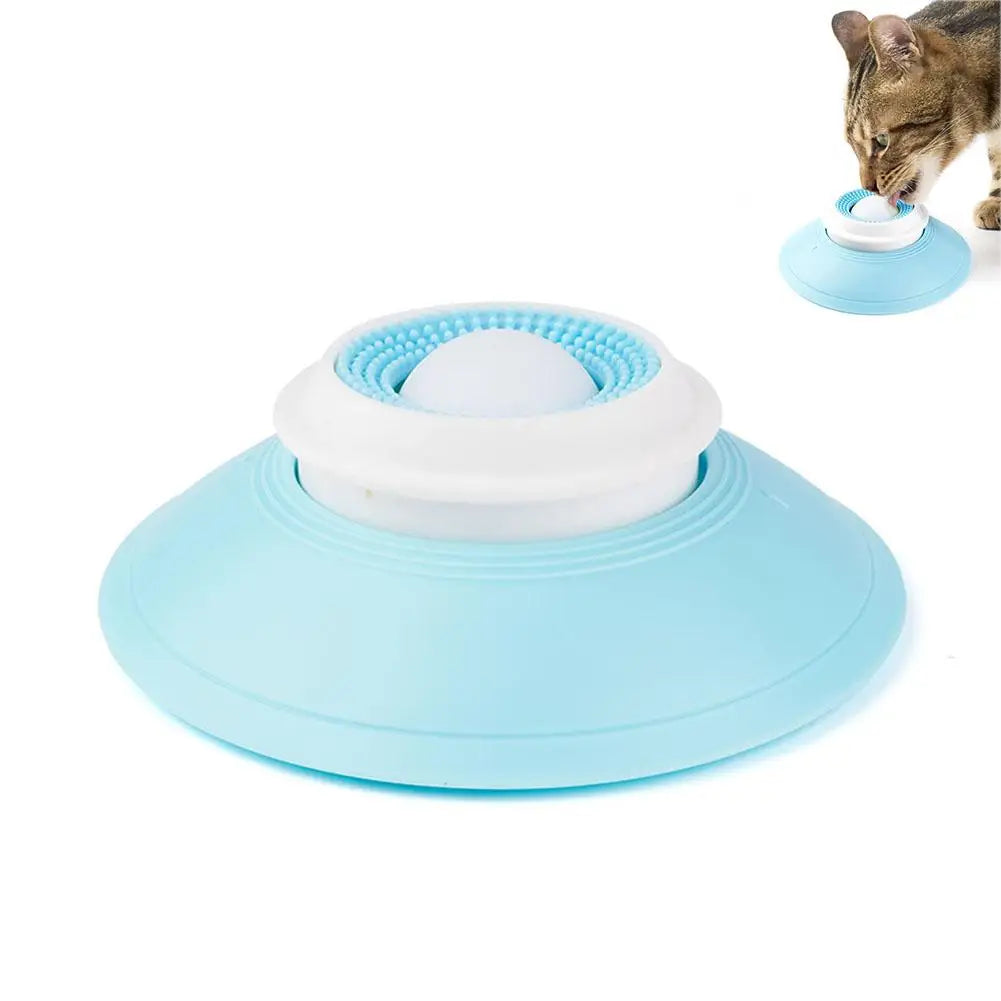 Dog Cat Lick Ball Slow Feeder Toy & Treat Dispenser Bowl Pet Slow Feeder Toy Richie's white