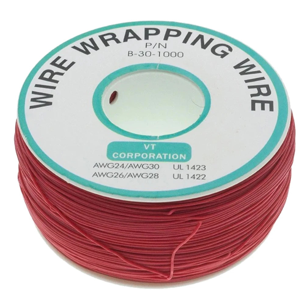 250M 30AWG Tinned Copper PCB Jumper Wire Single Core PCB Jumper Wire Richie's Red