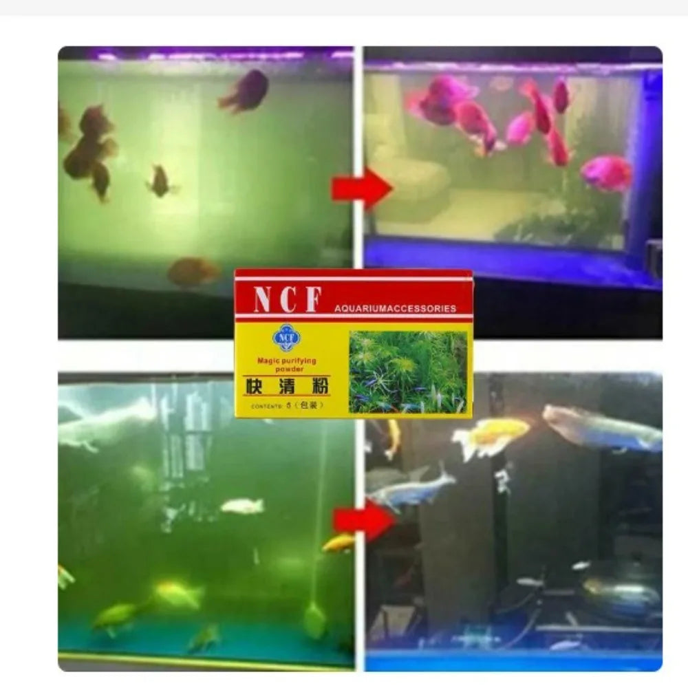 Eco-Aquarium Water Purifying Powder – Fish Tank Clarifier Aquarium Water Clarifier Richie's