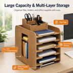 Multi-Layer Desk File Organizer with Pen Holder | Richie's Desk File Organizer Richie's Default Title