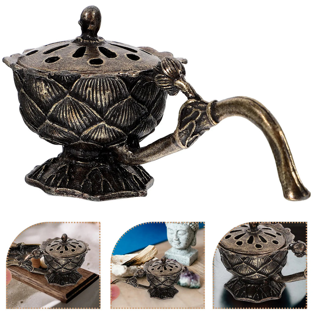Zinc Alloy Agarwood Incense Burner & Aroma Diffuser Incense Burner Richie's
