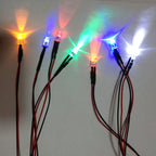 50Pcs Prewired 5mm LED Diode Lights 5 Colors 12V Car DIY Kit Prewired LED Kit Richie's