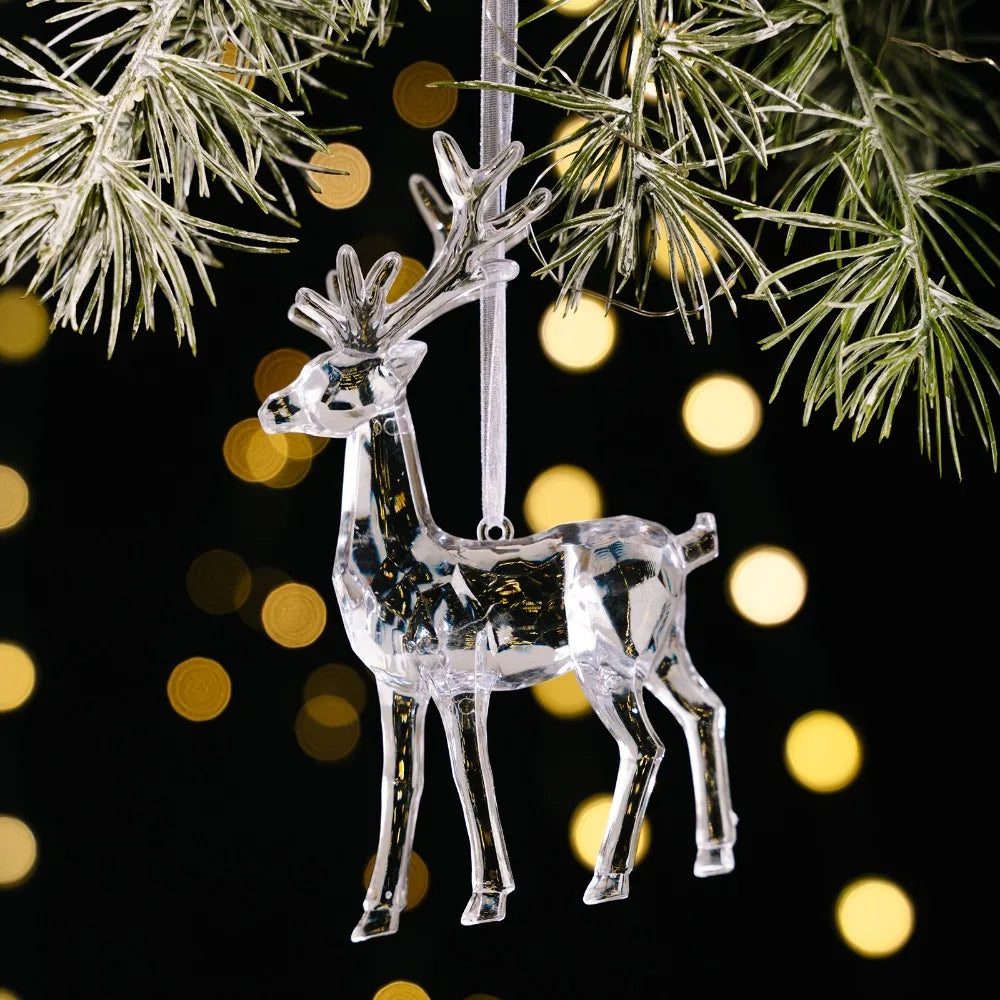 Clear Acrylic Christmas Tree Pendants – Transparent Ornaments Christmas Ornaments Richie's Style 1