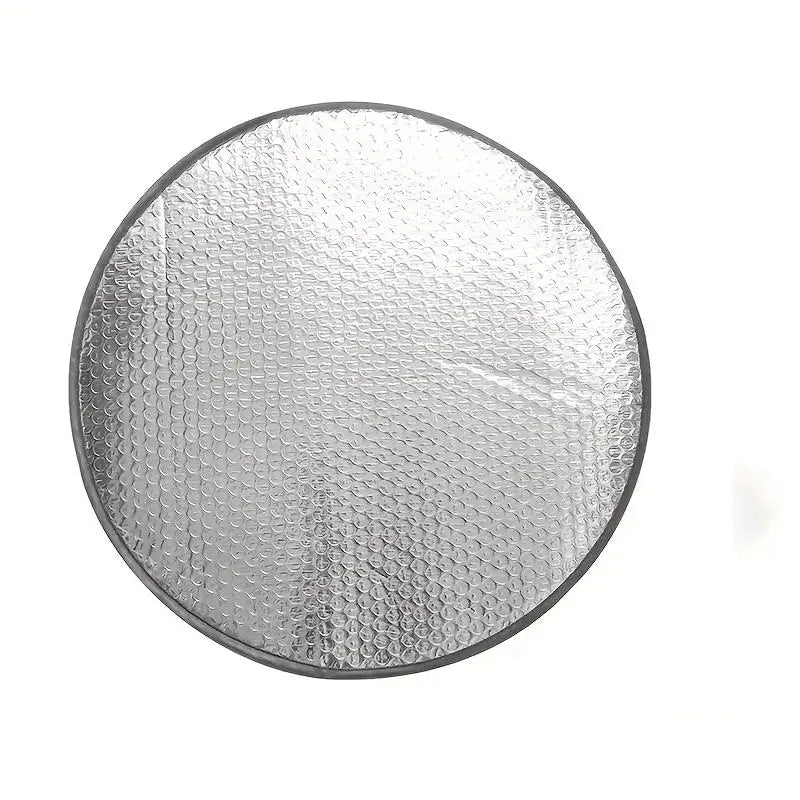 Foldable Car Steering Wheel Sun Shade Silver UV Protector Steering Wheel Sunshade Richie's Style A
