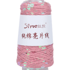 Sequin Bead Hand Knitting Yarn – Sparkle DIY Craft Thread Knitting Yarn Richie's Dark Pink