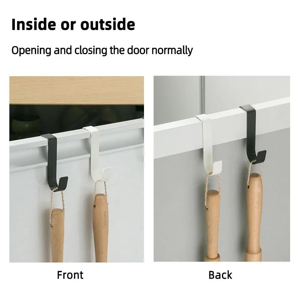 No-Drill Stainless Steel Over Cabinet Door Hook – J-Shape Cabinet Door Hook Richie's