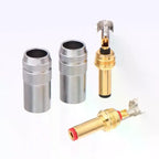 Copper Gold-Plated DC Power Plug Jack Weld Connector 2.1/2.5mm DC Power Connector Richie's