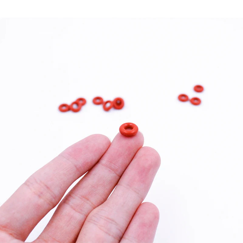 50PCS Red VMQ Silicone O-Rings CS1.8mm Sealing Gasket Washers Silicone O-Ring Gasket Richie's