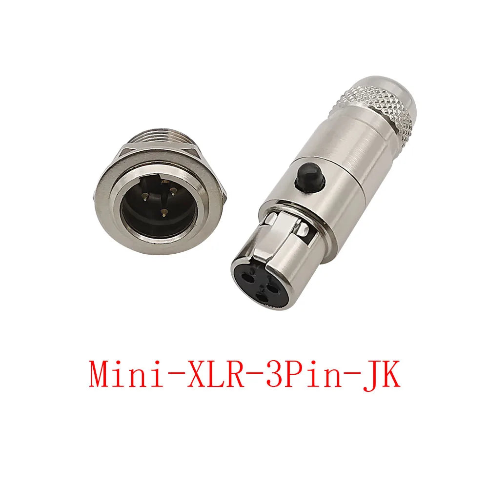 Mini XLR Connector 3/4/5/6 Pin Male Female Audio MIC Plug Audio XLR Connector Richie's 1Pair 3Pin-JK