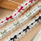 1 Yard Pleated Bow Lace Trim Ribbon – Handmade Fabric DIY Lace Trim Ribbon Richie's