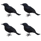 Realistic Black Raven Set – Halloween Decor Props Halloween Decor Prop Richie's black 4pcs