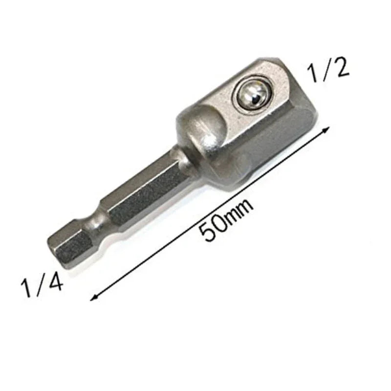 Chrome Vanadium Socket Adapter Set – Hex Shank 1/4" 3/8" 1/2" Socket Adapter Set Richie's big