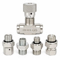 5-Pack G3/8 Hydraulic Flow Control Valve L08 Alloy Steel Bidirectional Hydraulic Control Valve Richie's Khaki