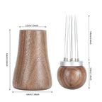 Walnut Wood Stainless Steel Needle Coffee Distribution Tool Coffee Distribution Tool Richie's