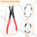 CV Boot Clamp Pliers Kit – Universal Hose Clamp Tool 10/30pcs Clamp Pliers Kit Richie's 21pcs with Pliers