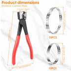 CV Boot Clamp Pliers Kit – Universal Hose Clamp Tool 10/30pcs Clamp Pliers Kit Richie's 21pcs with Pliers