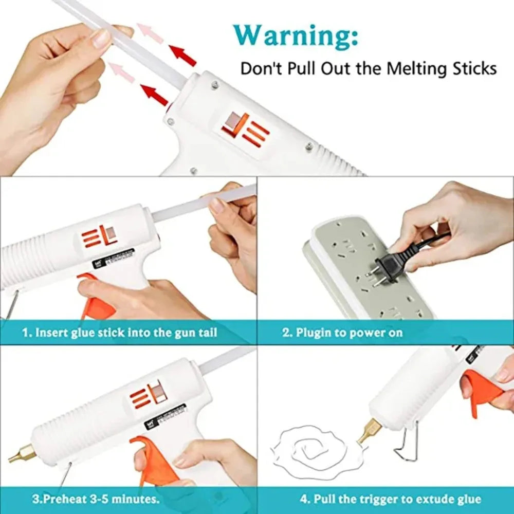FATCOOL 110W Hot Melt Glue Gun 11mm Adjustable Temperature Hot Melt Glue Gun Richie's