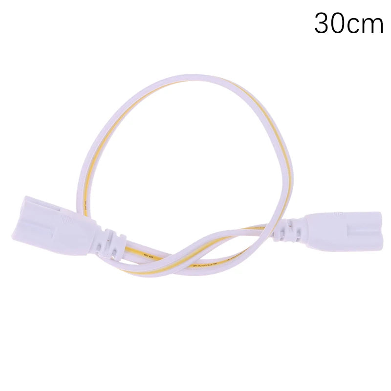 5-Pack T4/T5/T8 LED Tube 3-Pin Extension Connector Cable LED Tube Connector Cable Richie's 30CM