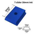 8-Pc T-Track Slider Set M6/M8 Aluminum Alloy Groove Fastener Clamp T-Track Slider Set Richie's Blue - M6 slider 8pcs