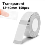 Marklife P15 Thermal Label Paper Roll – Self-Adhesive Stickers Thermal Label Paper Richie's Transparent 12x40mm