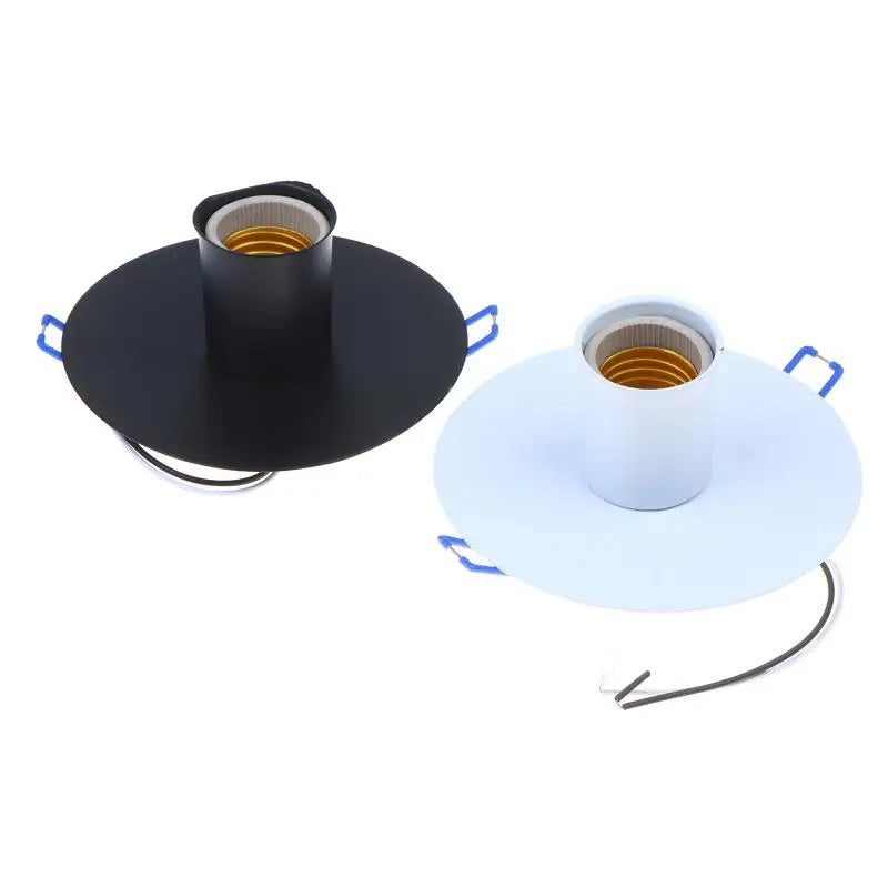 E27 Ceramic Lamp Holder Heat-Resistant Metal Spring Bracket Lamp Socket Holder Richie's