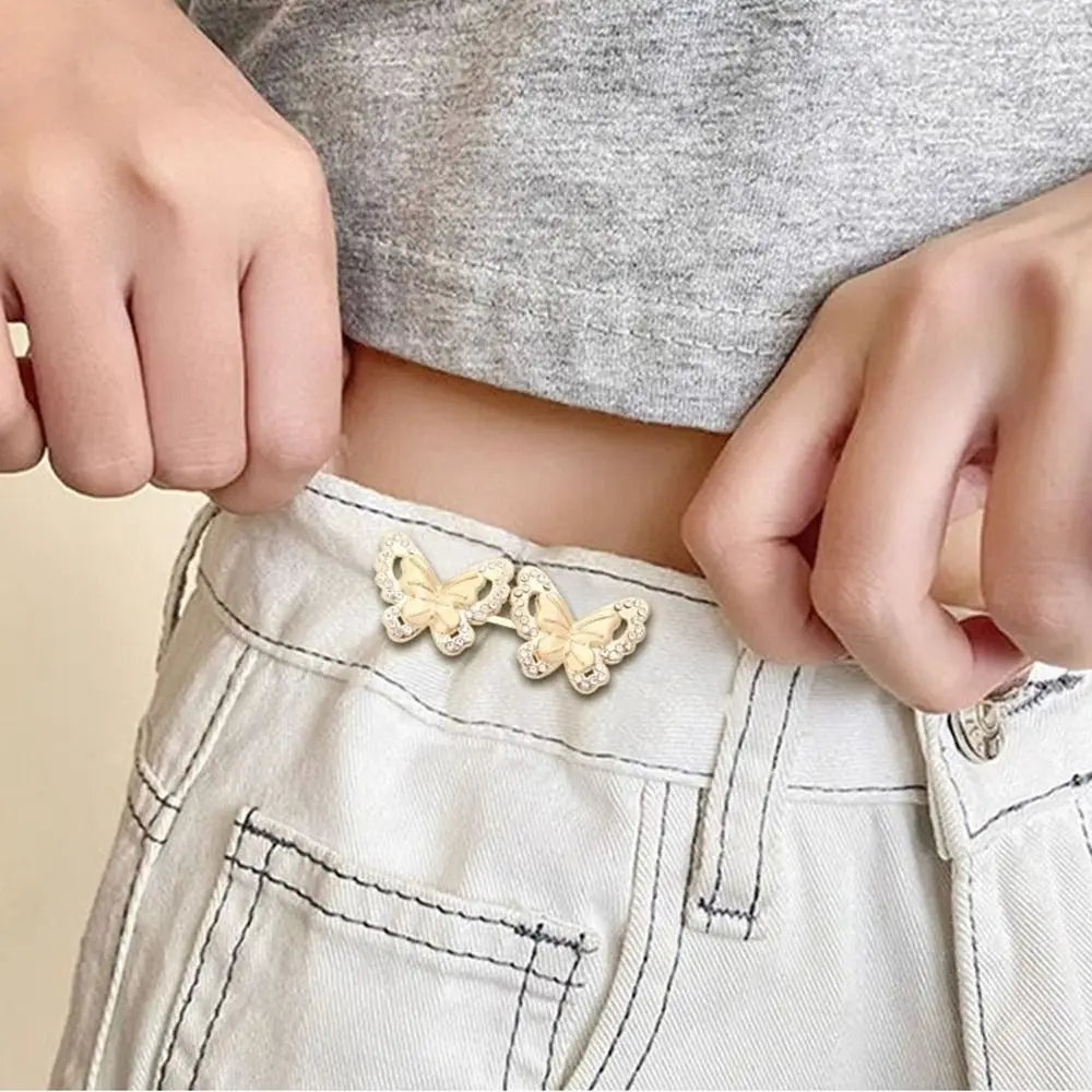Adjustable Waist Tightening Button Clip – Metal Zinc Alloy Waist Button Clip Richie's