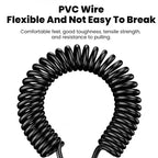FUCHU Coiled USB-C Fast Charge Cable 6A 120W LED Indicator USB Charging Cable Richie's
