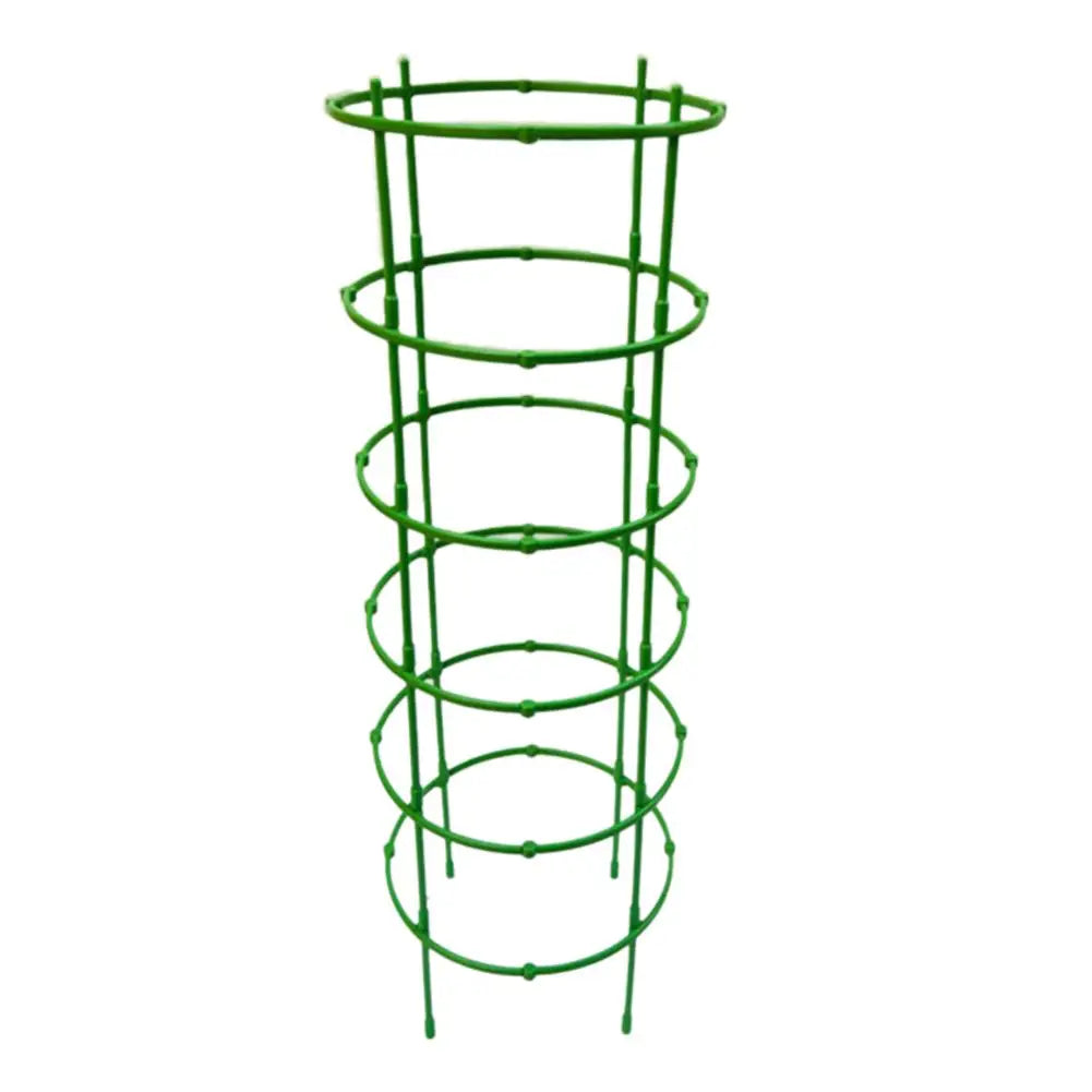Plant Support Stakes Round Ring Trellis Cage – Green Plastic Plant Support Cage Richie's B