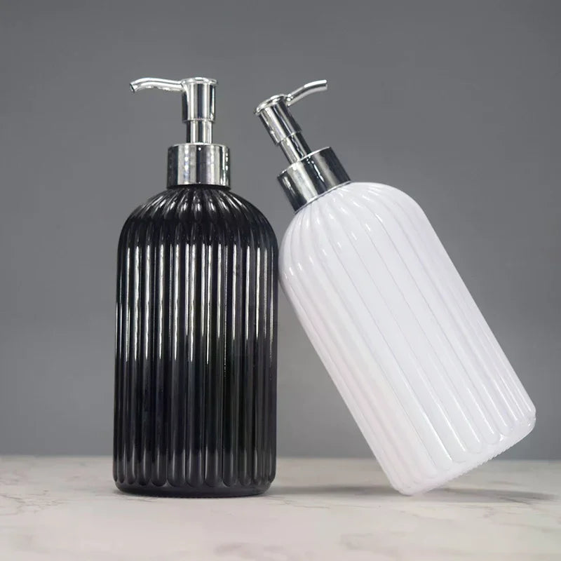 500ml Striped Refillable Soap Dispenser – Kitchen & Bathroom Soap Dispenser Richie's