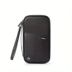 Family Travel Passport Wallet & Document Organizer Travel Passport Wallet Richie's black