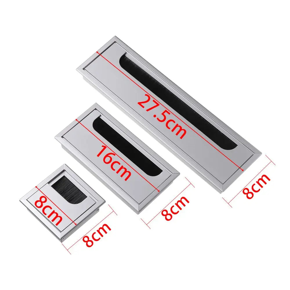 Rectangle Desk Cable Grommet Wire Hole Cover | Cable Organizer Desk Cable Grommet Richie's