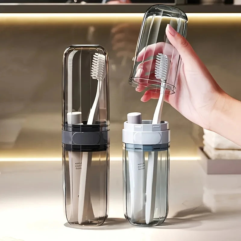 Portable Toothbrush Travel Kit – Mouthwash Cup & Storage Case Oral Care Travel Kit Richie's