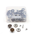 40 Pcs Replacement Jean Buttons Rivets Bulk Set – Iron Silver Clothing Buttons Set Richie's other