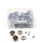 40 Pcs Replacement Jean Buttons Rivets Bulk Set – Iron Silver Clothing Buttons Set Richie's other