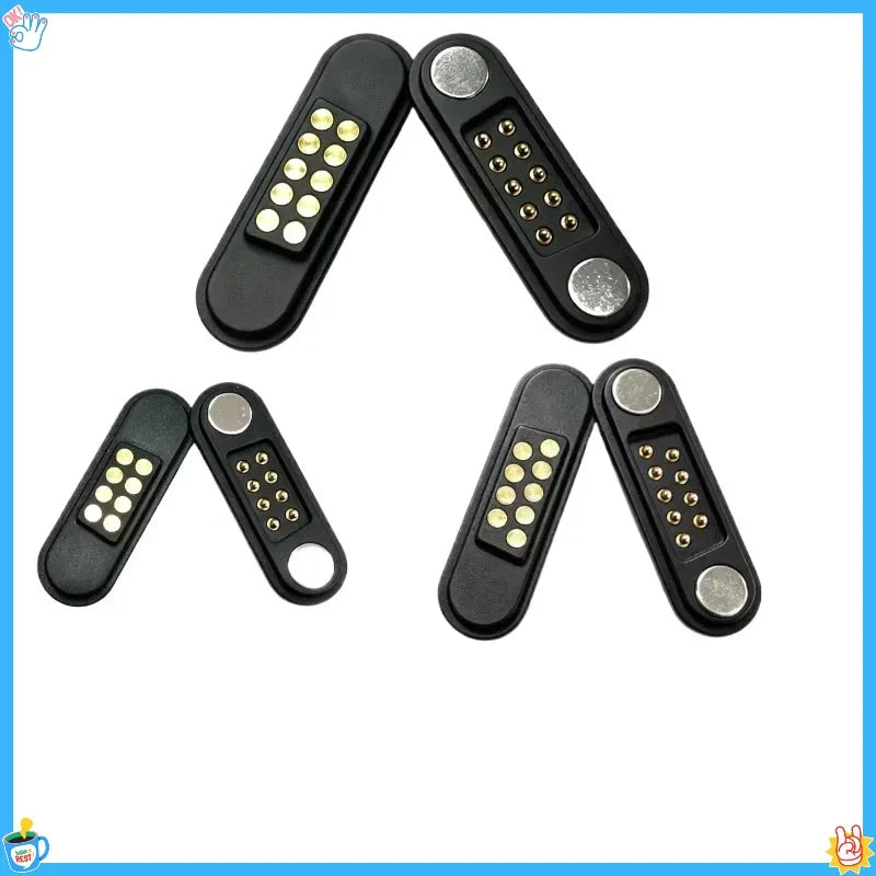 3-Pin Magnetic Pogo Pin Connector Male Female Set | CE RoHS Magnetic Pogo Connector Richie's